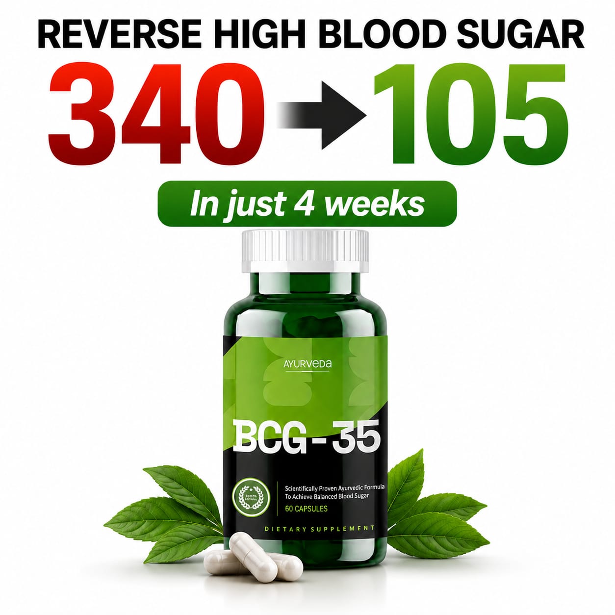 Natural blood sugar support product
