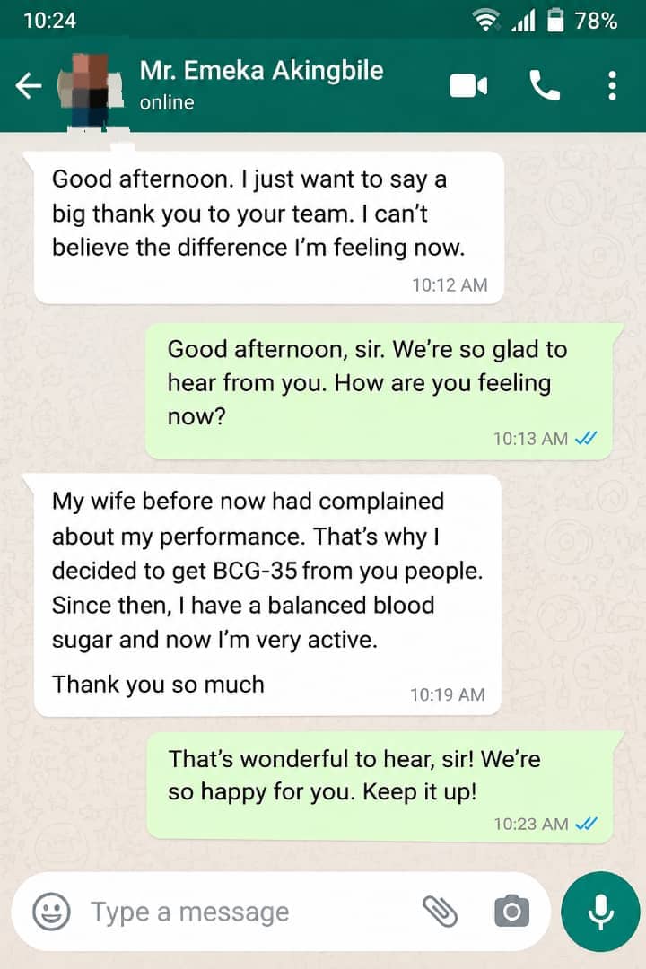 Mr Emeka testimonial