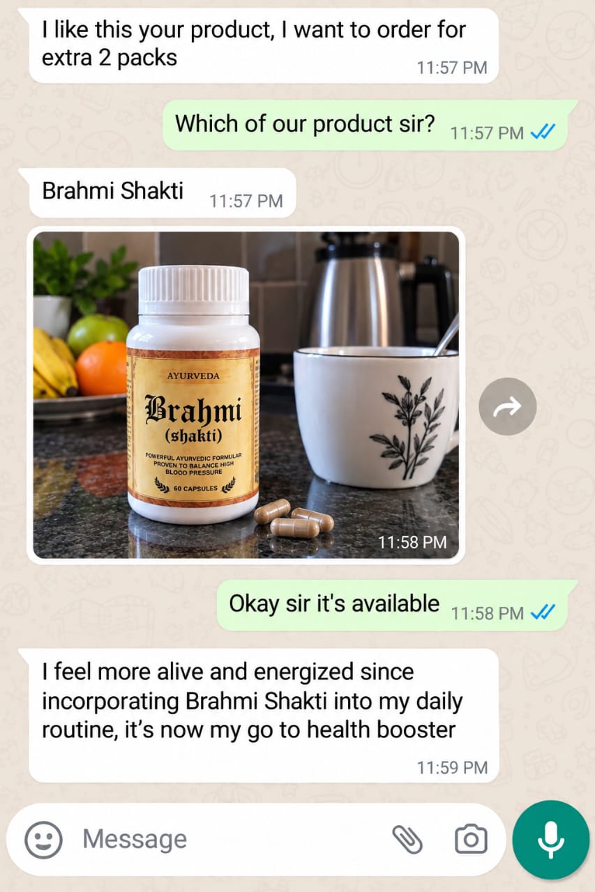 WhatsApp testimonial from a customer